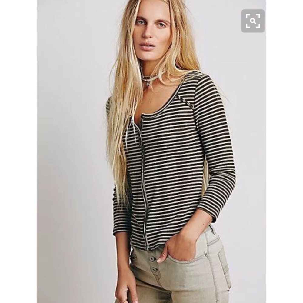 Free People We the Free Cropped Thermal Top ~ XS